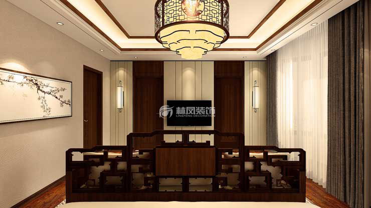 郡原城中墅-350平-中式風(fēng)格-主臥室1.jpg