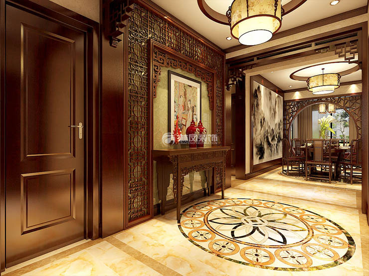 華潤奉天九里-179平米-中式風(fēng)格-玄關(guān).jpg