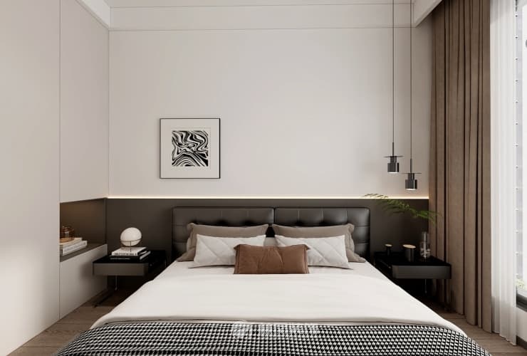 保利公園壹號 124平 現代風格 臥室1.jpg