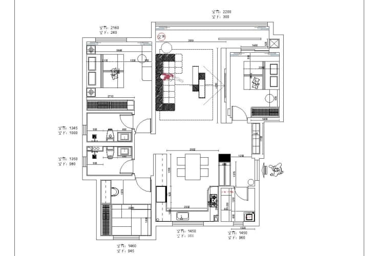 保利公園壹號 124平 現代風格 戶型圖.jpg