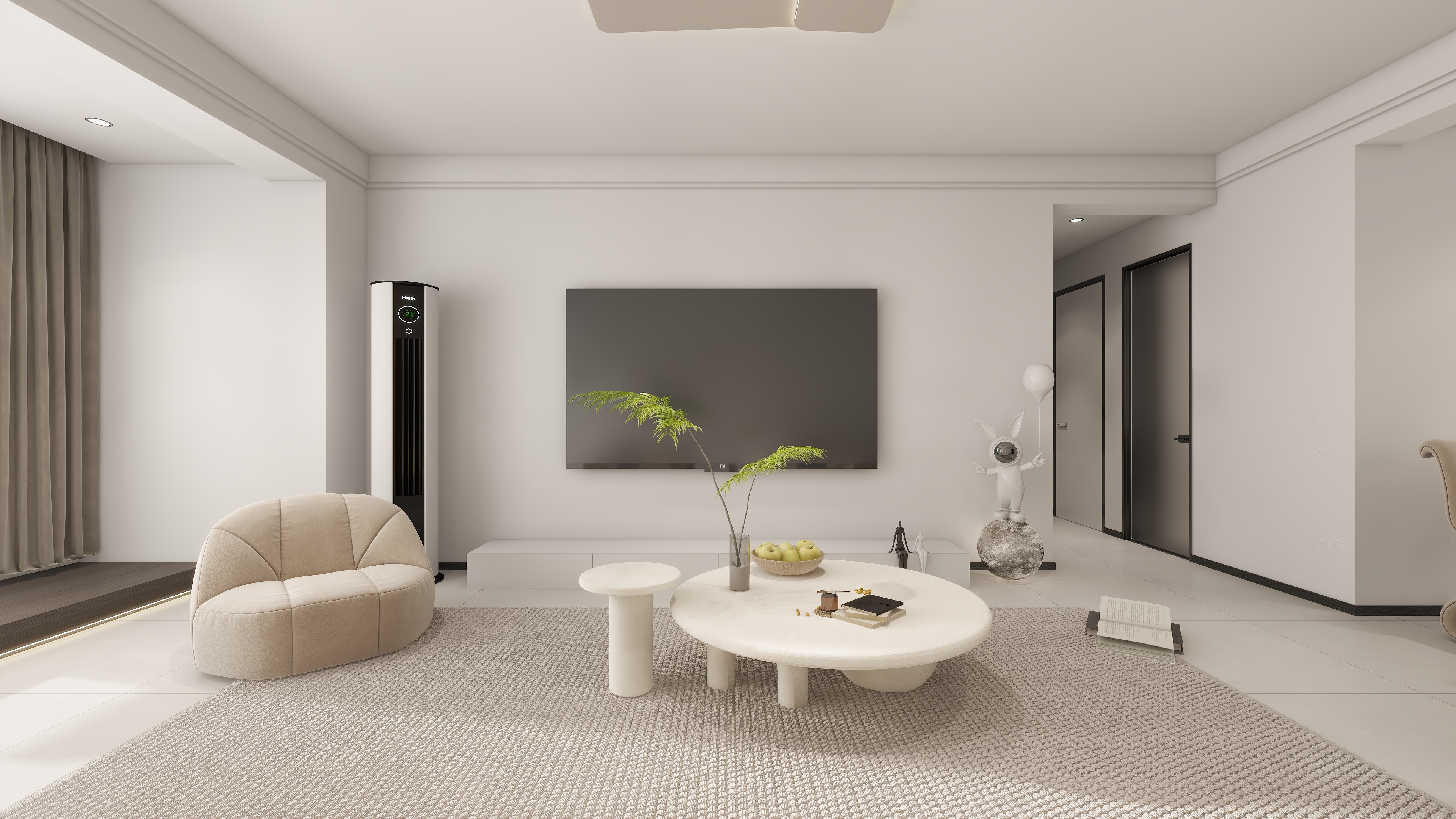 格林生活坊95㎡ 現(xiàn)代風格 客廳2.jpg