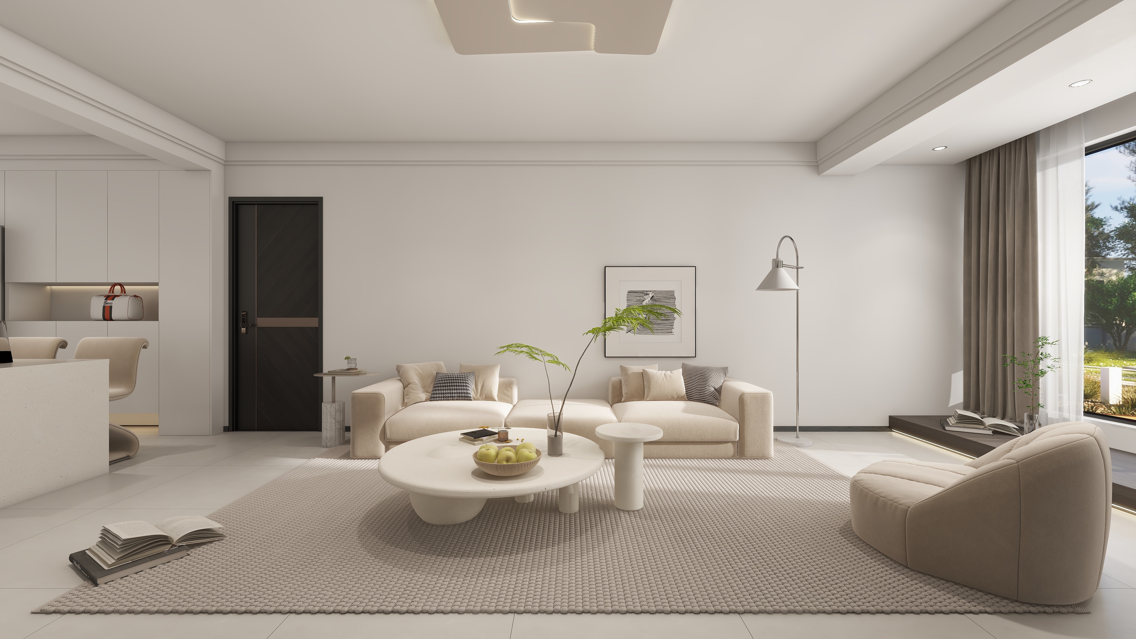 格林生活坊95㎡ 現(xiàn)代風(fēng)格 客廳1.jpg