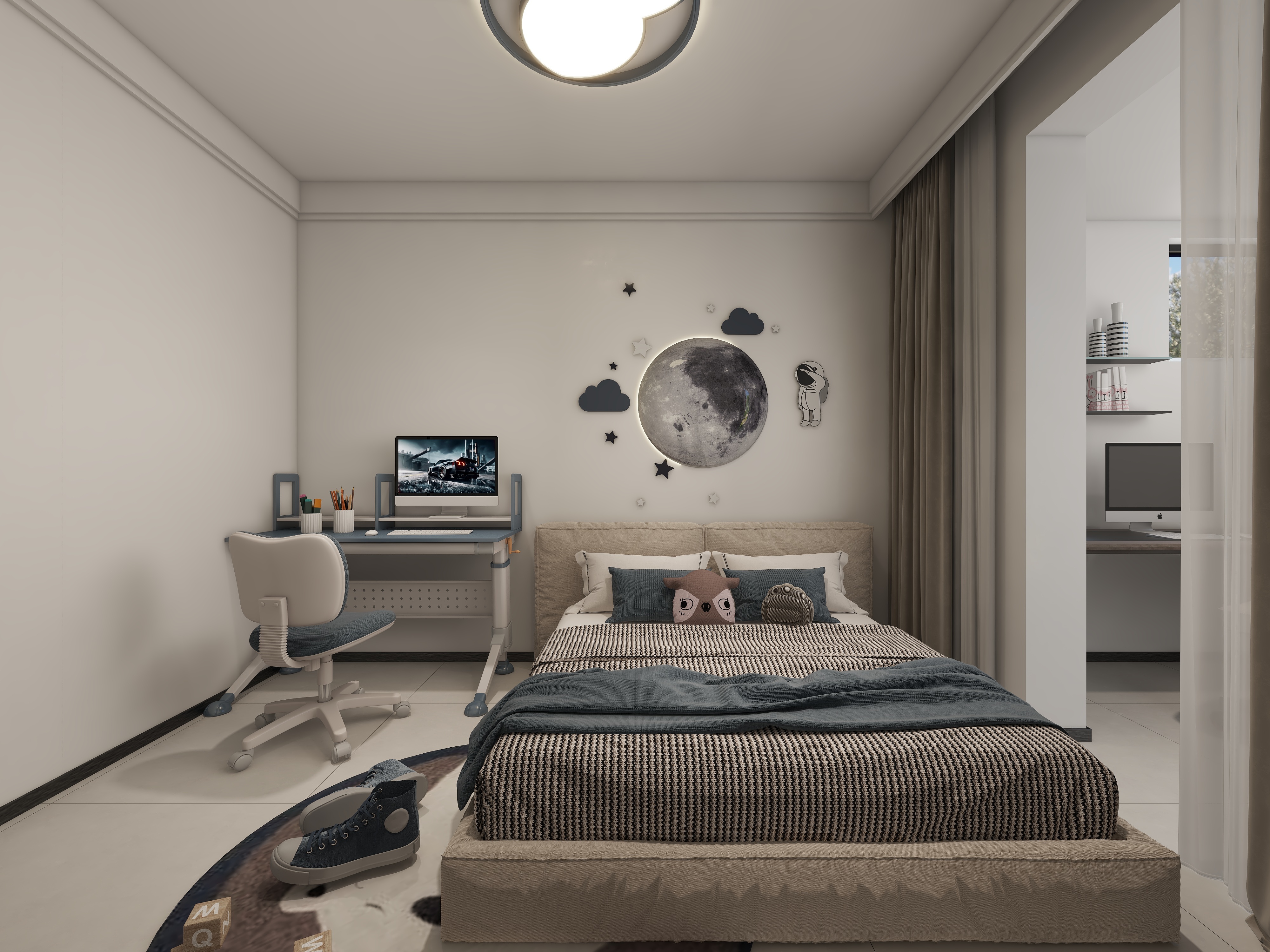 格林生活坊95㎡ 現代風格 次臥1.jpg