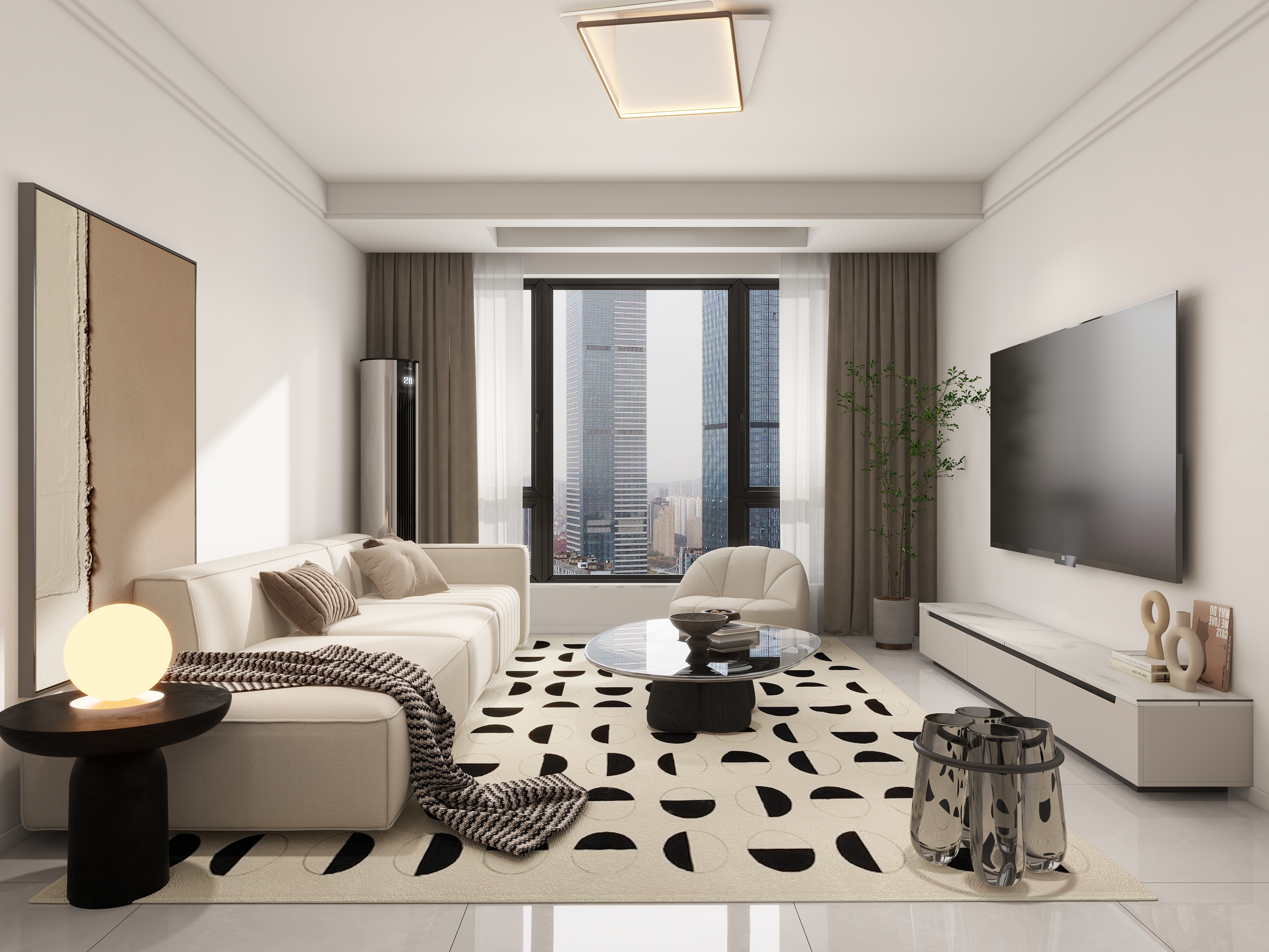 保利茉莉公館115㎡現代風格-客廳 .jpg