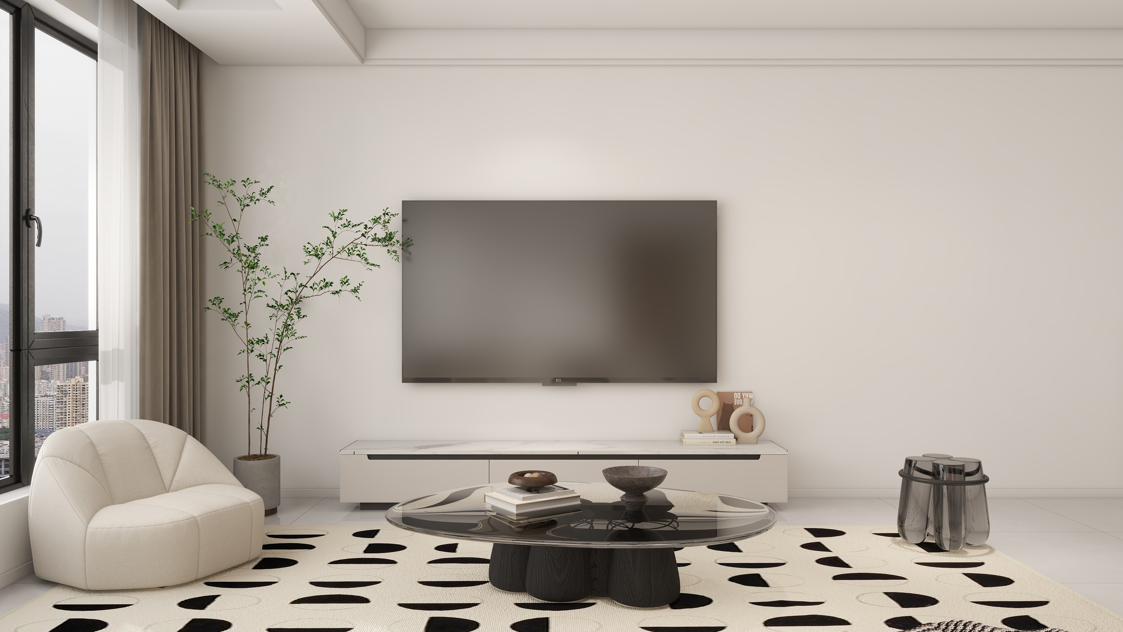 保利茉莉公館115㎡現代風格-客廳1 .jpg